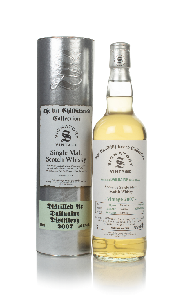 Dailuaine 13 Year Old 2007 (cask 303256 & 303290) - Un-Chillfiltered Collection (Signatory) 70cl product image
