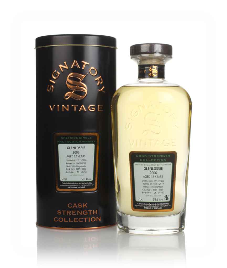 Glenlossie 12 Year Old 2006 (cask 3289 & 3290) - Cask Strength Collection (Signatory) 70cl product image