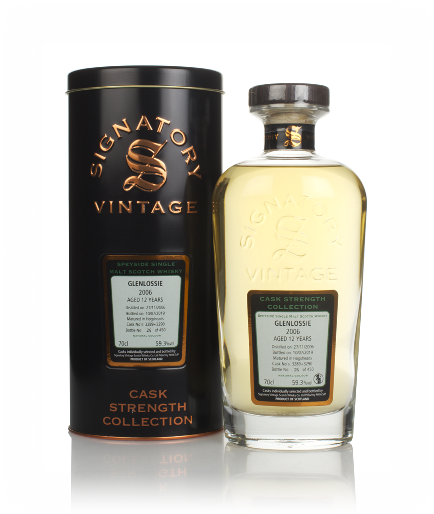 Glenlossie 12 Year Old 2006 (cask 3289 & 3290) - Cask Strength Collection (Signatory) 70cl product image