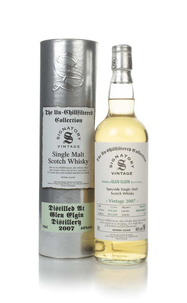 Glen Elgin 13 Year Old 2007 (casks 800246 & 800249) - Un-Chillfiltered Collection (Signatory) 70cl product image