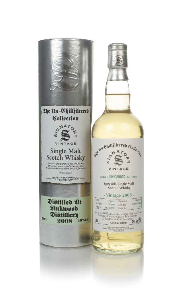Linkwood 12 Year Old 2008 (casks 803599 & 803616) - Un-Chillfiltered Collection (Signatory) 70cl product image