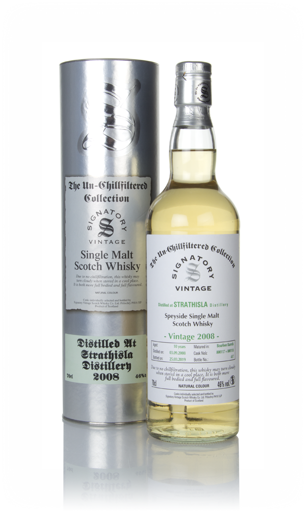 Strathisla 10 Year Old 2008 (casks 800117 & 800118) - Un-Chillfiltered Collection (Signatory) 70cl product image