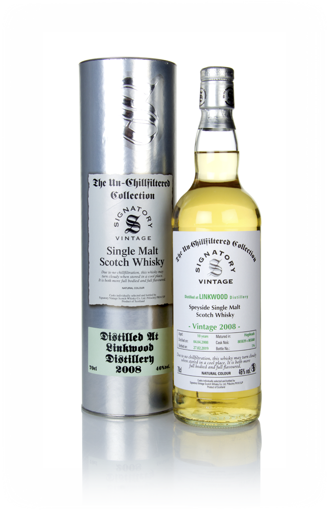Linkwood 10 Year Old 2008 (casks 803839 & 803840) - Un-Chillfiltered Collection (Signatory) 70cl product image