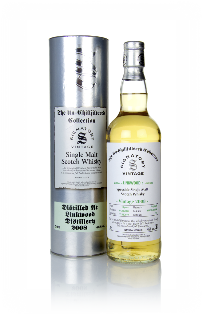 Linkwood 10 Year Old 2008 (casks 803839 & 803840) - Un-Chillfiltered Collection (Signatory) 70cl product image