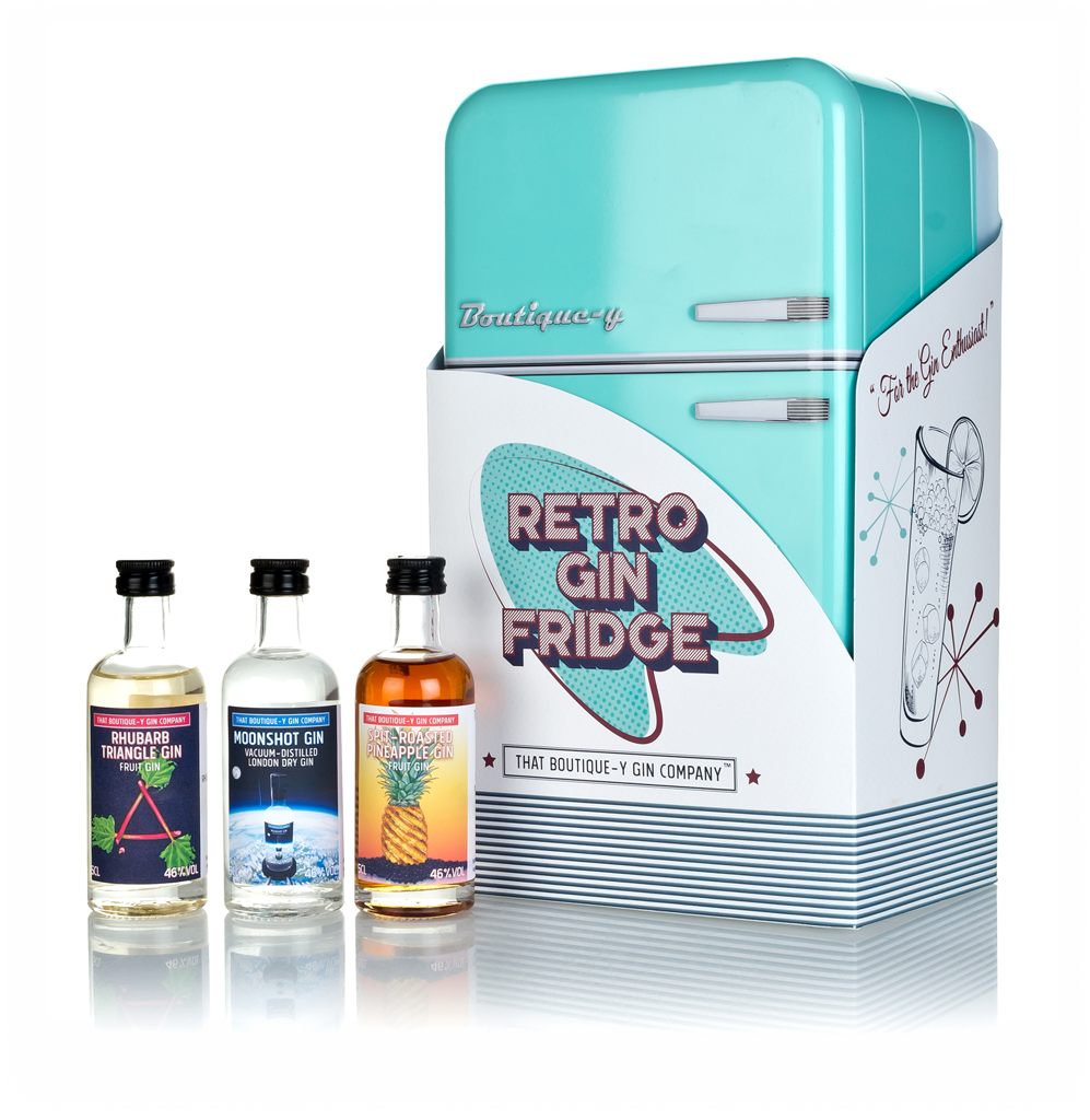 Retro Gin Fridge Tin (That Boutique-y Gin Company) (8 x 50ml) 40cl product image