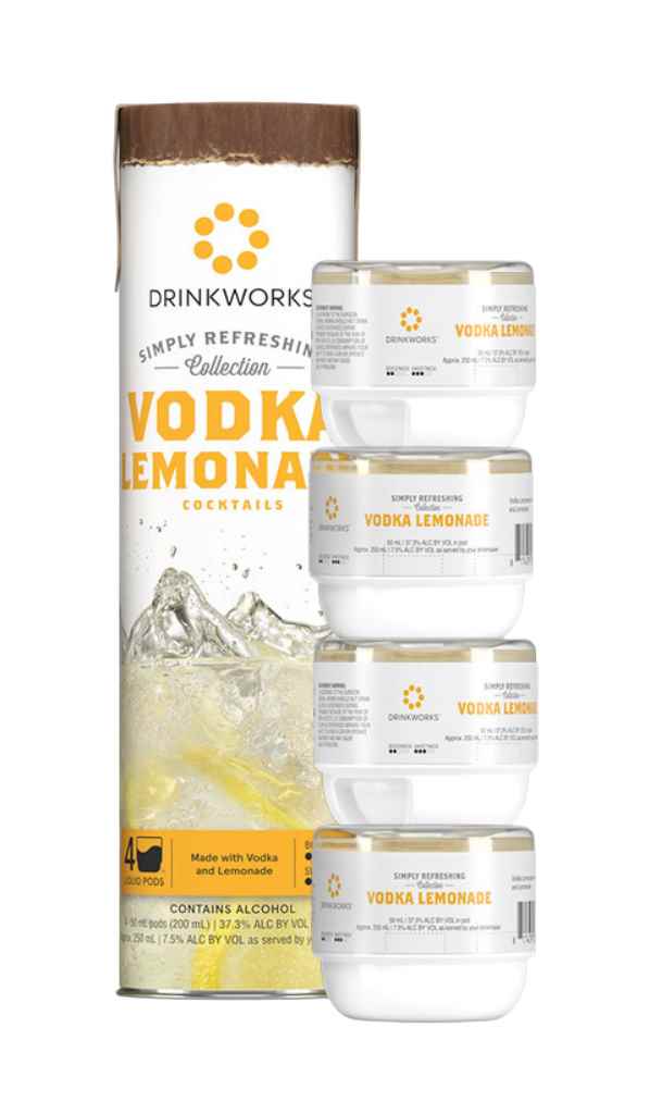 Drinkworks Vodka Lemonade Tube (4x Pods) 20cl product image