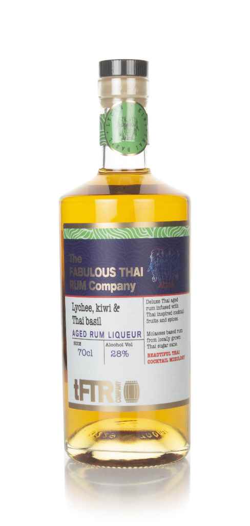 The Fabulous Thai Rum Company Lychee, Kiwi & Thai Basil Rum Liqueur 70cl product image