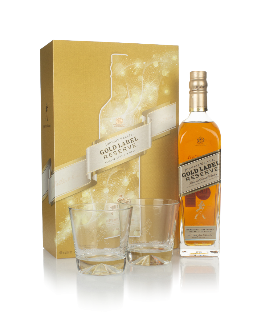 Johnnie Walker Gold Label Reserve Gift Pack with 2x Glasses 70cl product image