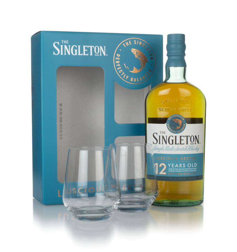 Singleton of Dufftown 12 Year Old Gift Pack with 2x Glasses 70cl product image