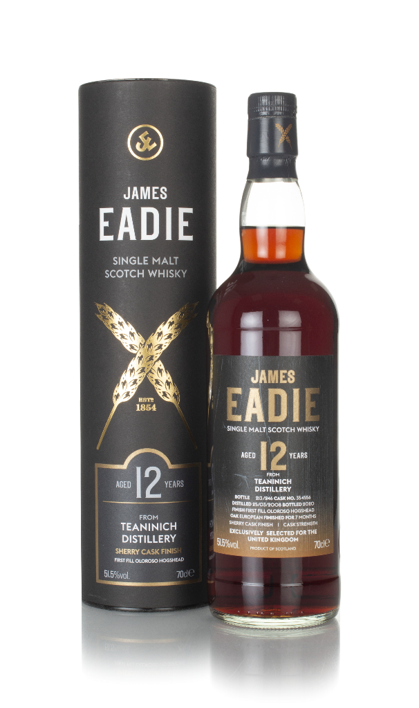 Teaninich 12 Year Old 2008 (cask 354556) - James Eadie 70cl product image