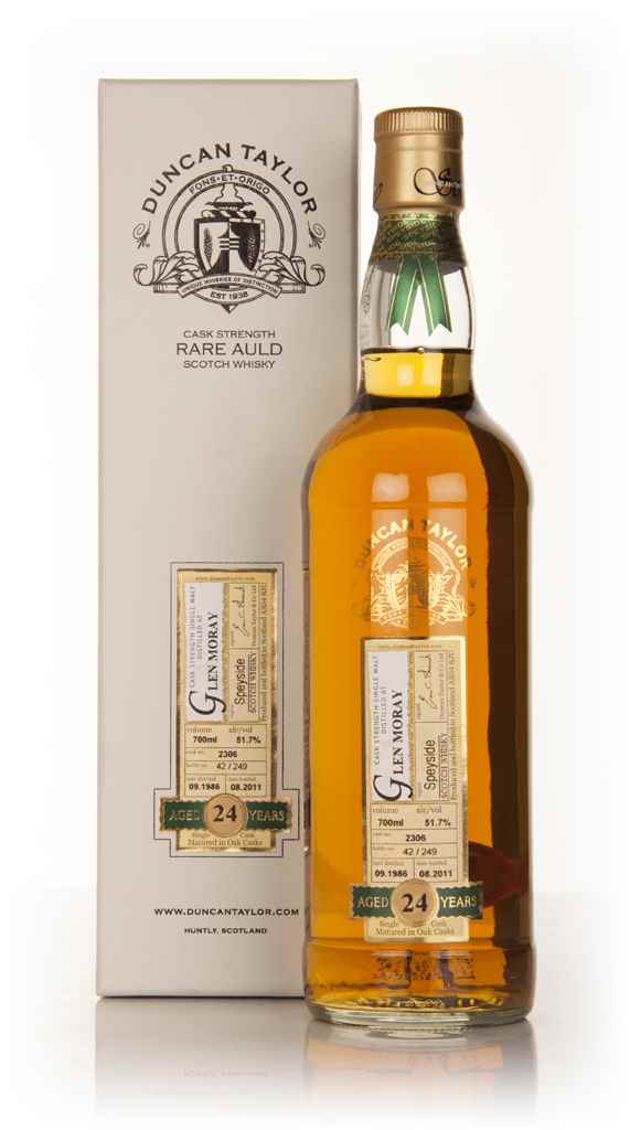 Glen Moray 24 Year Old 1986 Cask 2306 - Rare Auld (Duncan Taylor) 70cl product image