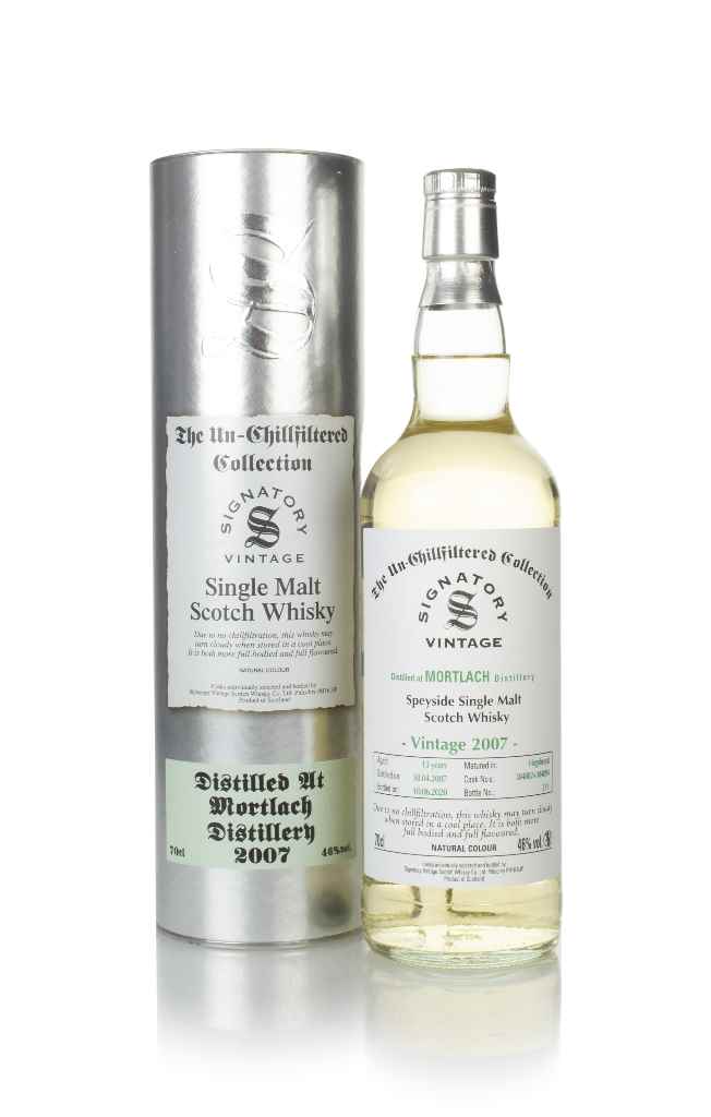 Mortlach 13 Year Old 2007 (casks 304882 & 304894) - Un-Chillfiltered Collection (Signatory) 70cl product image