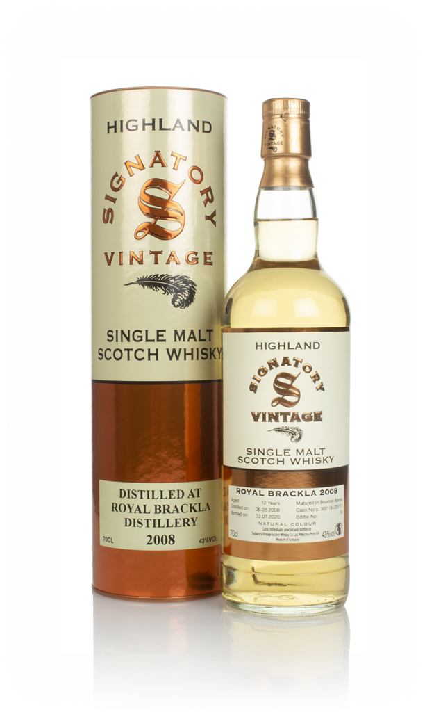 Royal Brackla 12 Year Old 2007 (cask 305118 & 305121) - Signatory 70cl product image