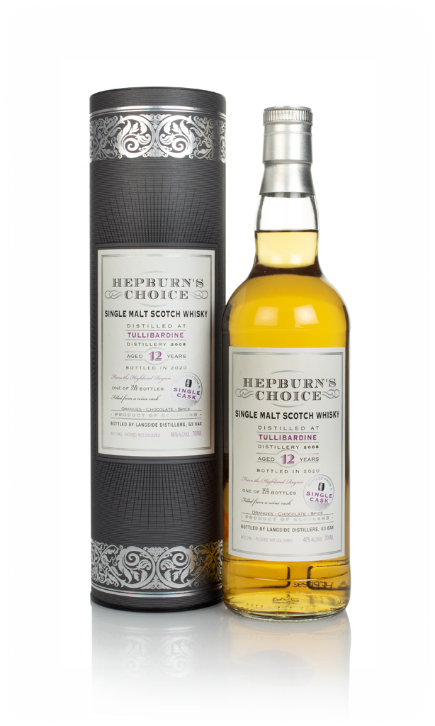 Tullibardine 12 Year Old 2008 - Hepburn's Choice (Langside) 70cl product image