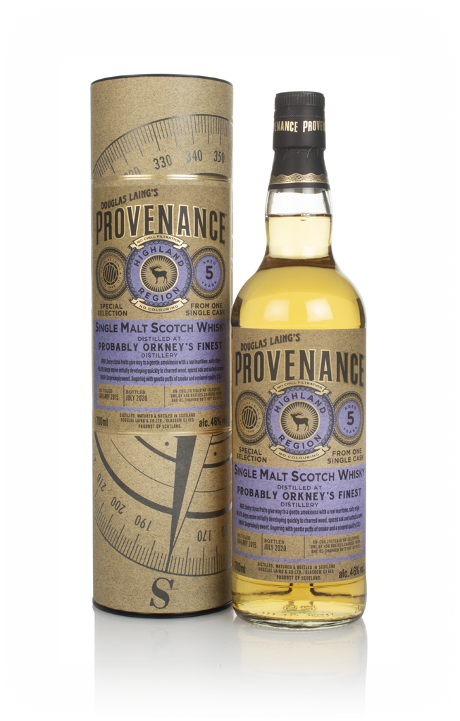 Probably Orkney's Finest Distillery 5 Year Old 2015 (cask 14112) - Provenance (Douglas Laing) 70cl product image