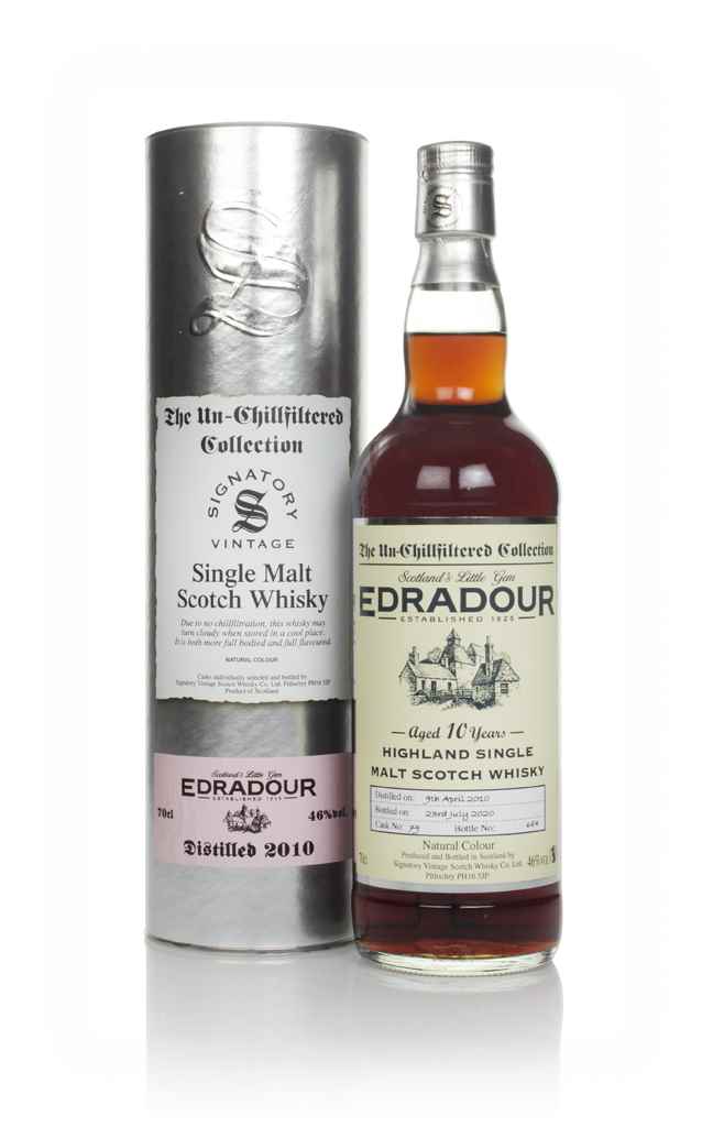 Edradour 10 Year Old 2010 (cask 79) - Un-Chillfiltered Collection (Signatory) 70cl product image