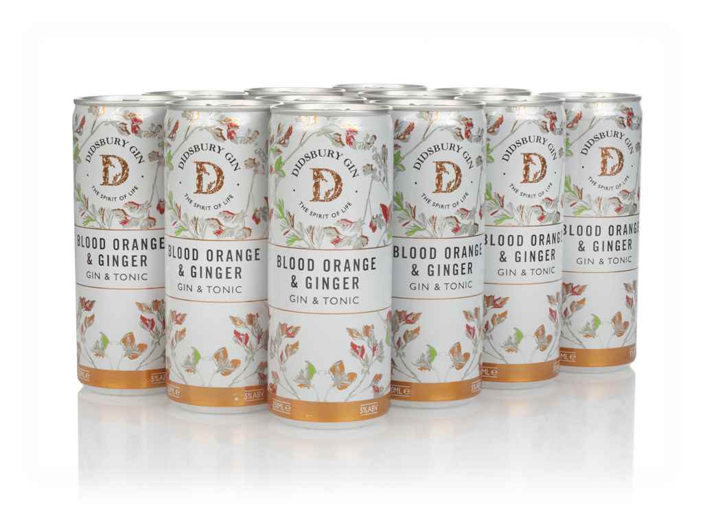 Didsbury Gin Blood Orange & Ginger Gin & Tonic (12 x 250ml) 300cl product image