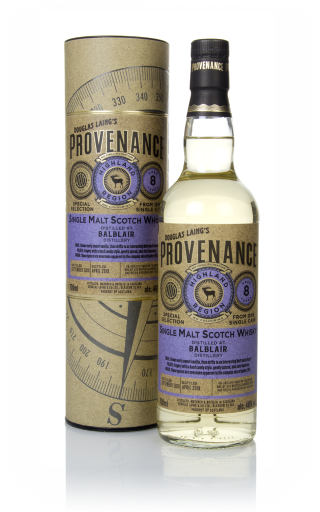 Balblair 8 Year Old 2010 (cask 13291) - Provenance (Douglas Laing) 70cl product image