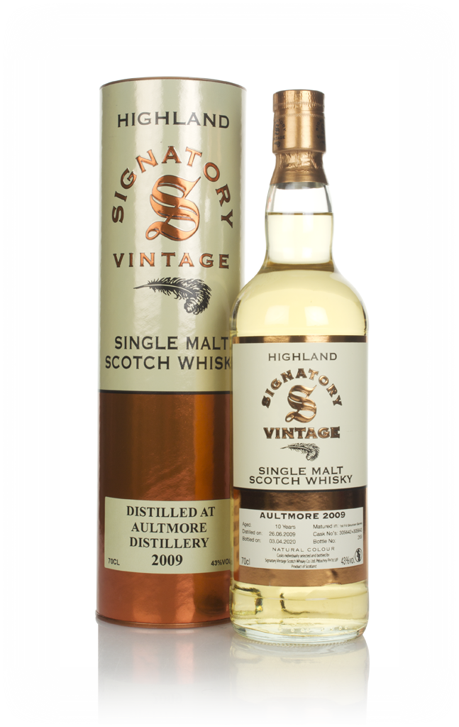 Aultmore 10 Year Old 2009 (casks 305642 & 305643) - Signatory 70cl product image