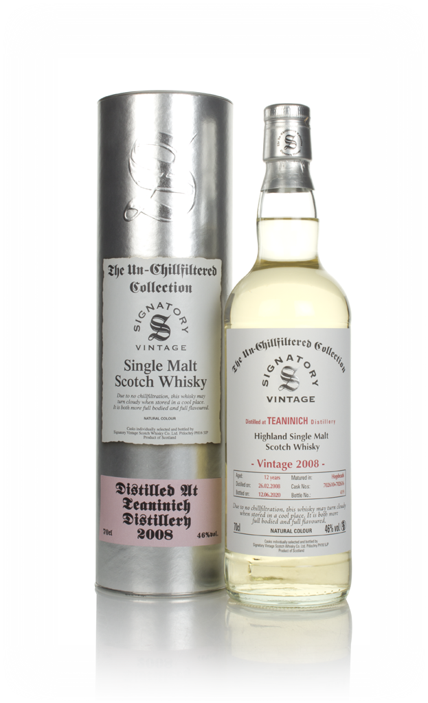 Teaninich 12 Year Old 2008 (casks 702610 & 702616) - Un-Chillfiltered Collection (Signatory) 70cl product image