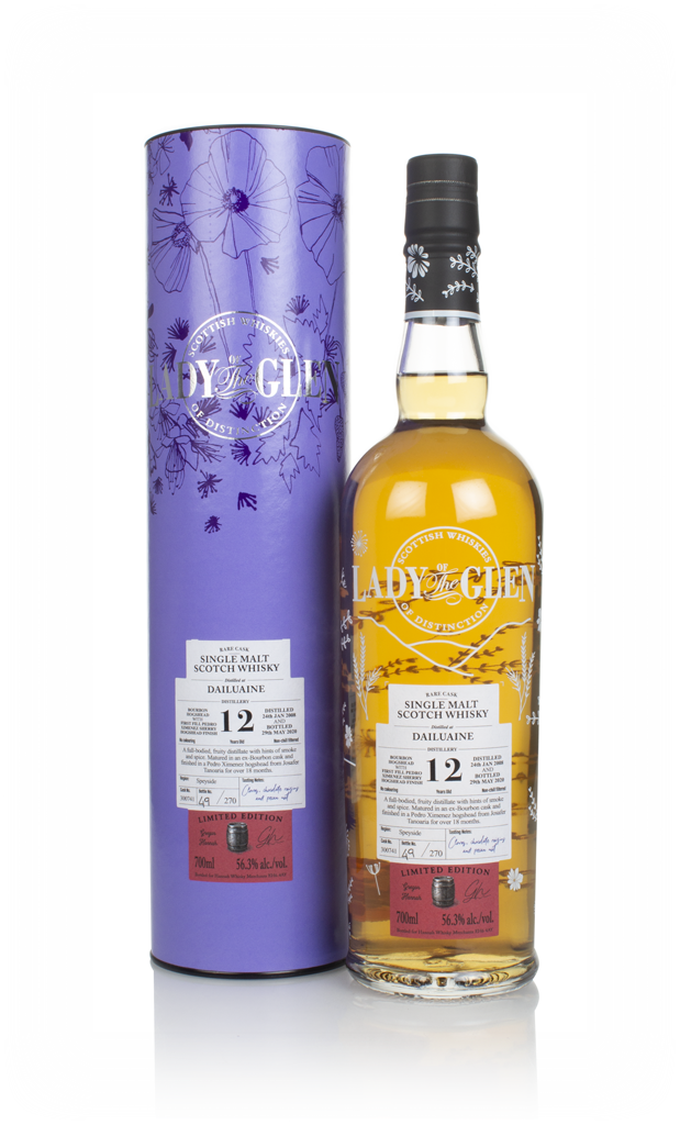 Dailuaine 12 Year Old 2008 (cask 300741) - Lady of the Glen (Hannah Whisky Merchants) 70cl product image
