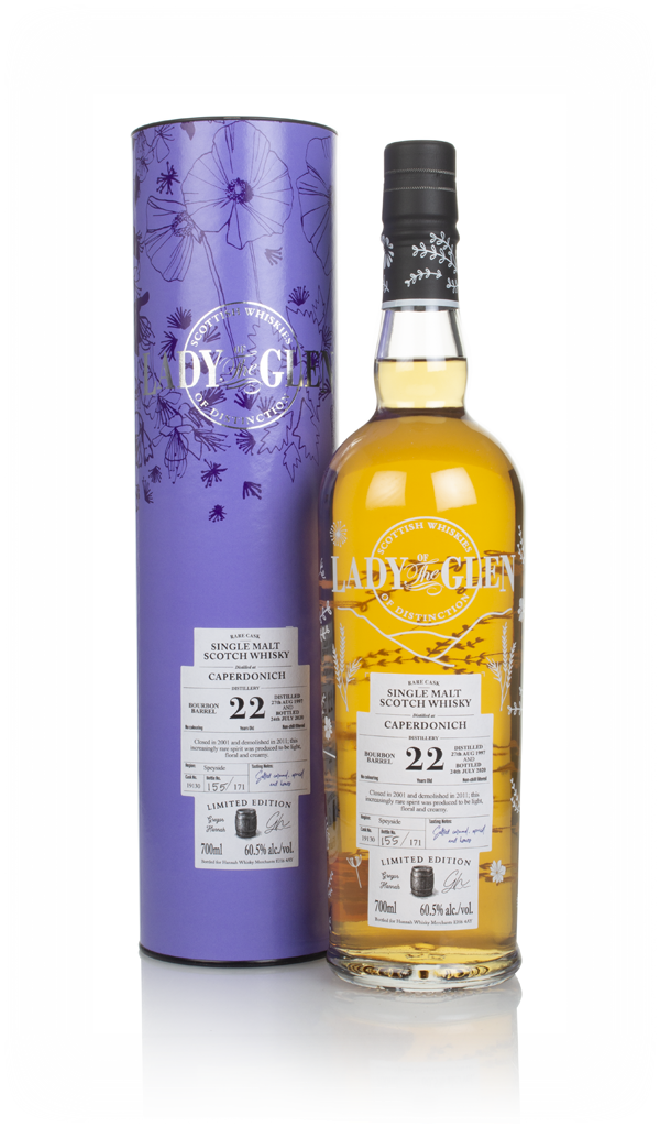 Caperdonich 22 Year Old 1997 (cask 19130) - Lady of the Glen (Hannah Whisky Merchants) 70cl product image