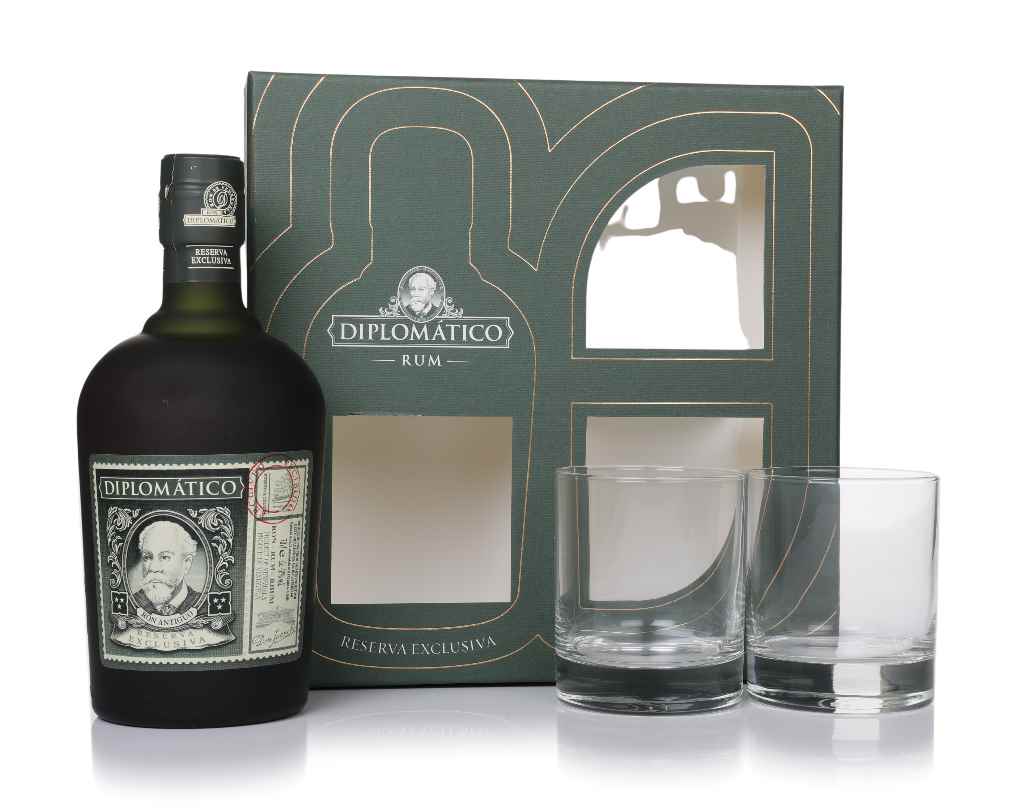 Diplomático Reserva Exclusiva Gift Set with 2x Rum Old Fashioned Glasses 70cl product image