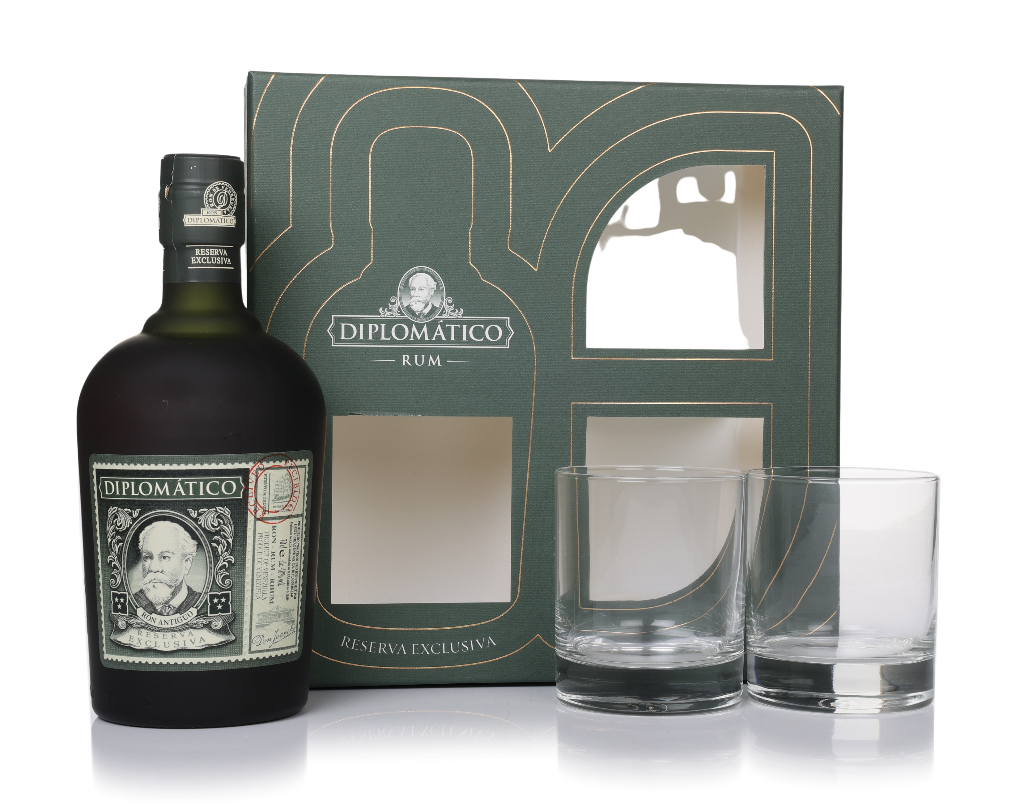 Diplomático Reserva Exclusiva Gift Set with 2x Rum Old Fashioned Glasses 70cl product image