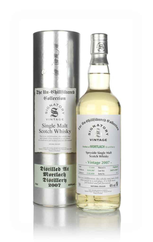 Mortlach 12 Year Old 2007 (casks 304874 & 304875) - Un-Chillfiltered Collection (Signatory) 70cl product image