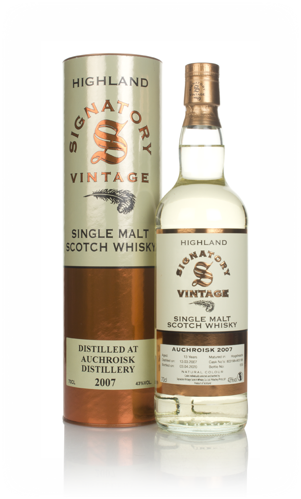 Auchroisk 13 Year Old 2007 (casks 803198 & 803199) - Signatory 70cl product image