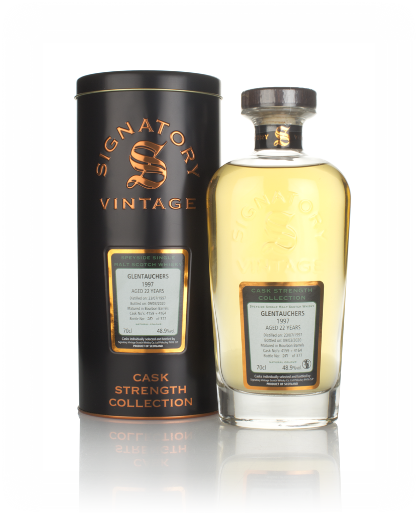 Glentauchers 22 Year Old 1997 (cask 4159 & 4164) - Cask Strength Collection (Signatory) 70cl product image