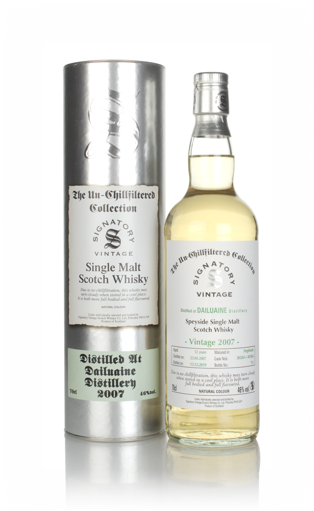 Dailuaine 12 Year Old 2007 (cask 303263 & 303264) - Un-Chillfiltered Collection (Signatory) 70cl product image