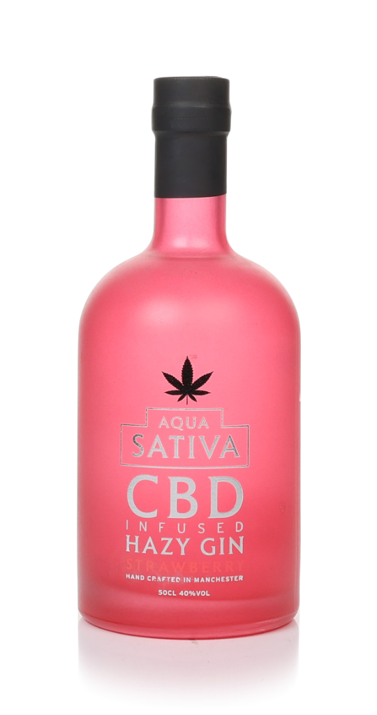 Aqua Sativa CBD Infused Hazy Dry Gin - Strawberry 50cl product image