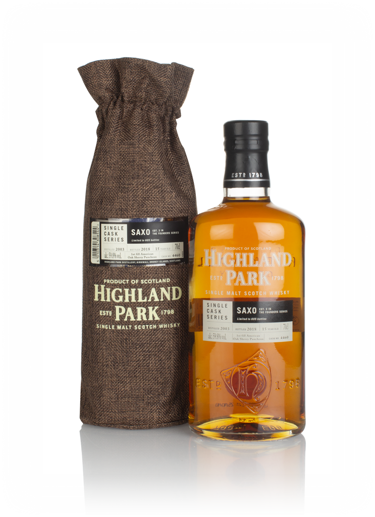 Highland Park 15 Year Old 2003 (cask 4460) - Saxo (The Founders Series) 70cl product image