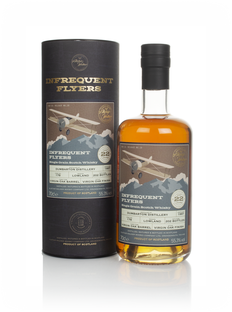 Dumbarton 22 Year Old 1997 (cask 178) - Infrequent Flyers (Alistair Walker) 70cl product image