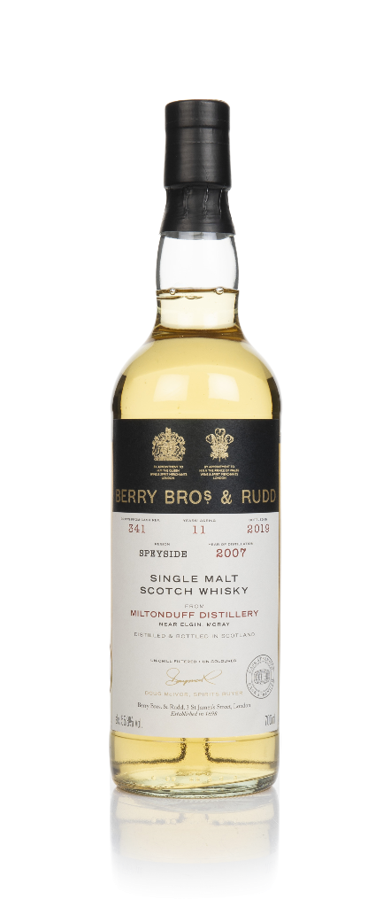 Miltonduff 11 Year Old 2007 (cask 341) - Berry Bros. & Rudd 70cl product image