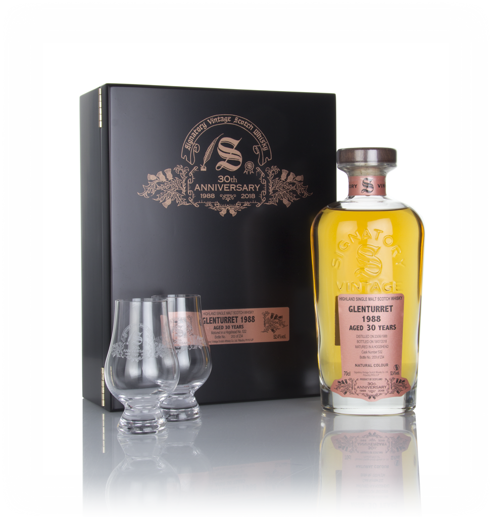 Glenturret 30 Year Old 1988 (cask 532) - 30th Anniversary Gift Box (Signatory) 70cl product image