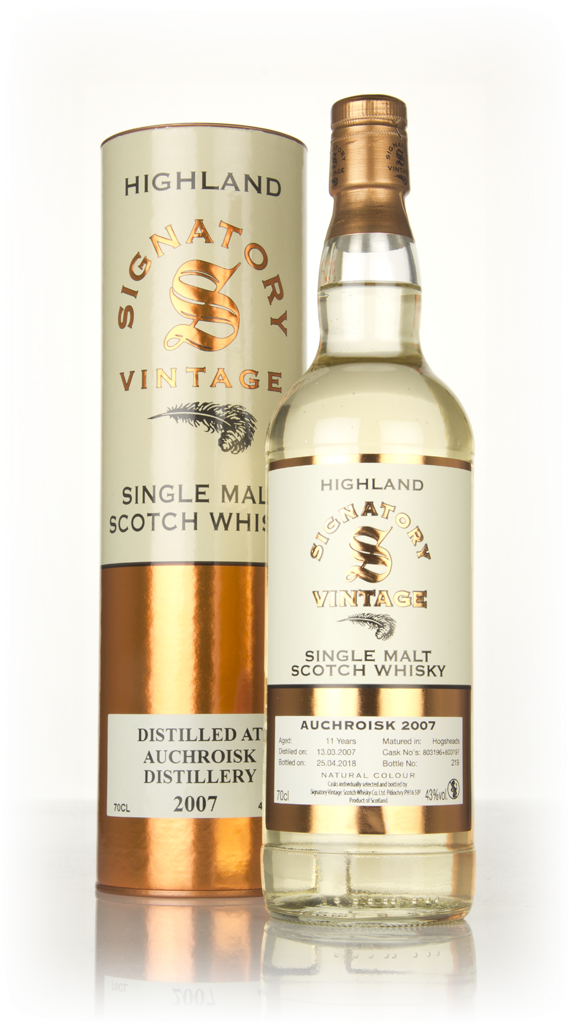 Auchroisk 11 Year Old 2007 (casks 803196 & 803197) - Signatory 70cl product image