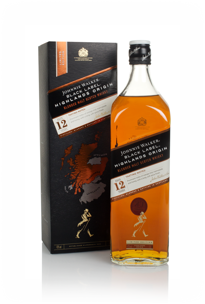 Johnnie Walker Black Label 12 Year Old Highlands Origin 100cl product image