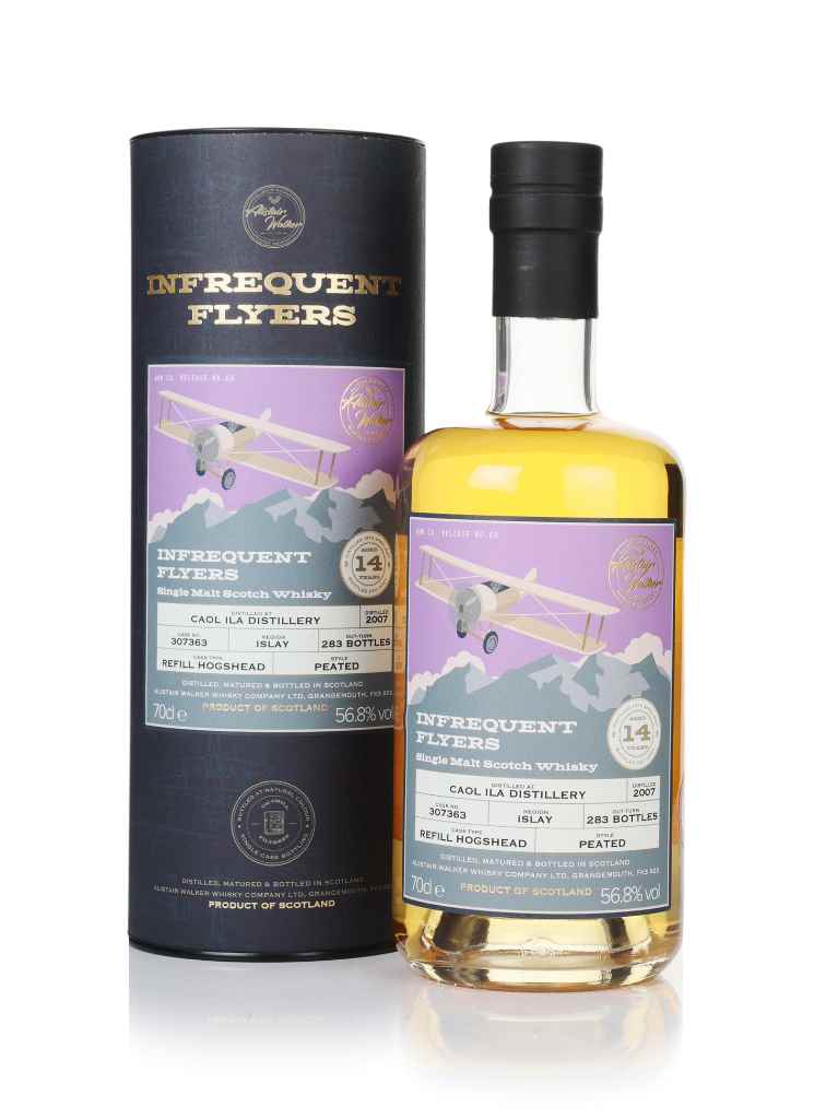 Caol Ila 14 Year Old  2007 (cask 307363) - Infrequent Flyers (Alistair Walker) 70cl product image
