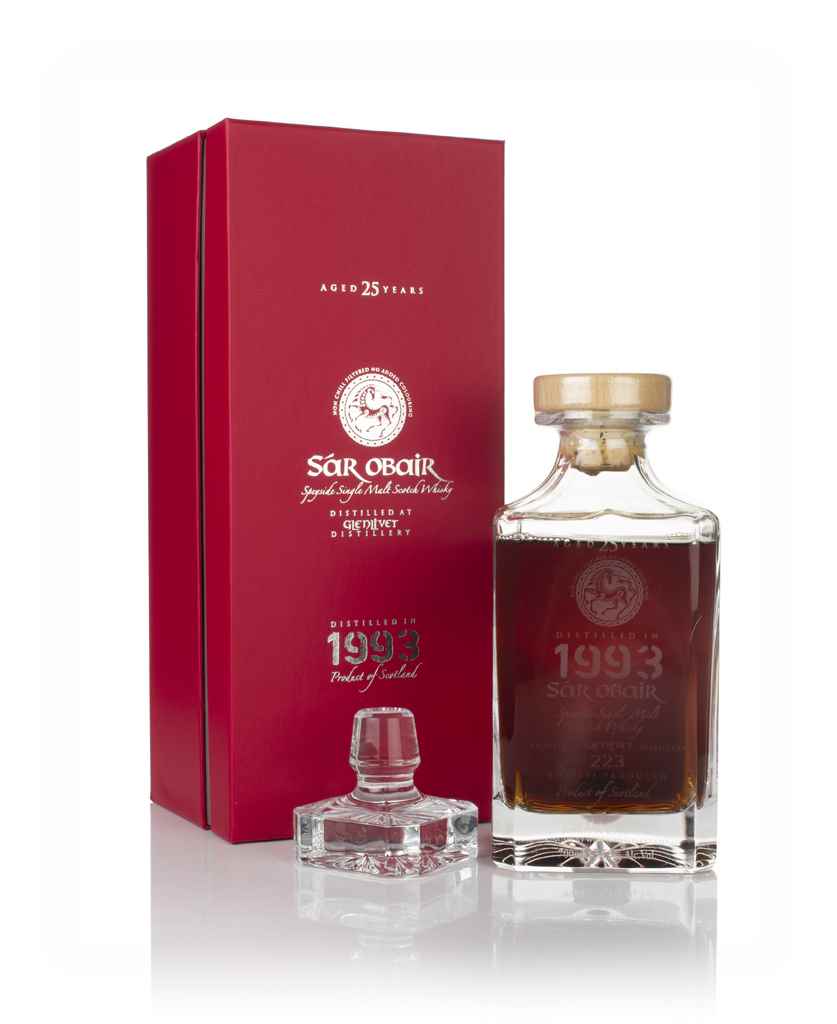 Glenlivet 25 Year Old 1993 - Sar Obair Decanter (Kingsbury) 70cl product image