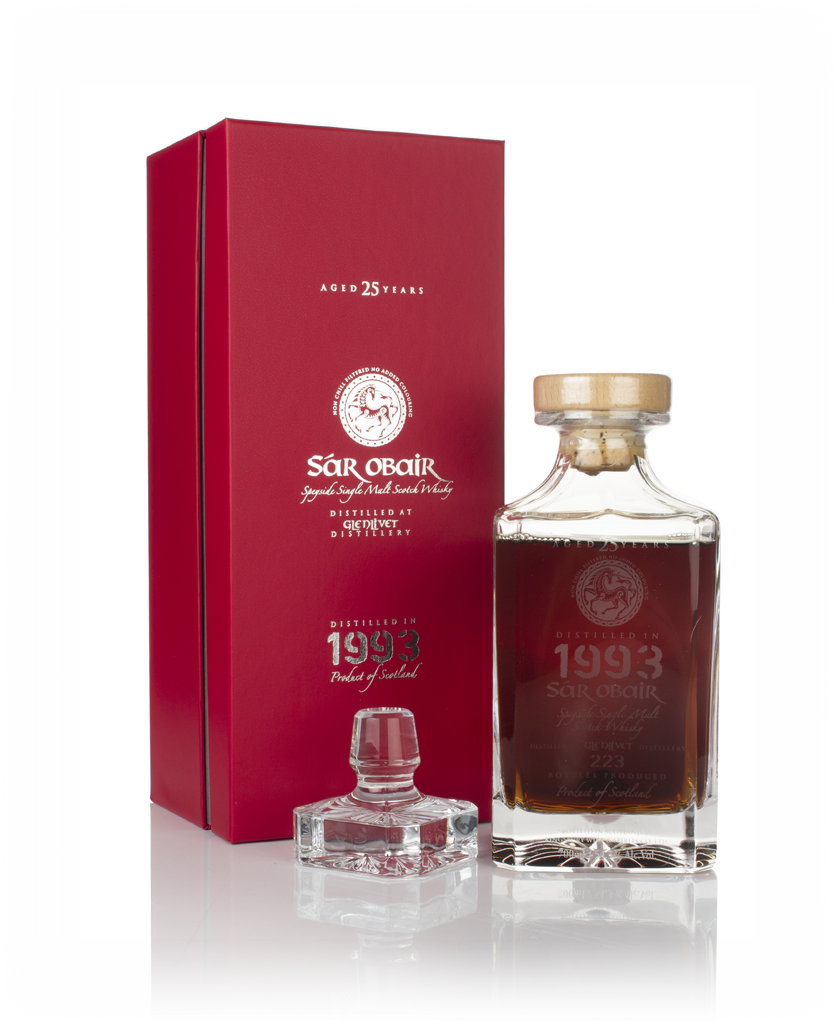Glenlivet 25 Year Old 1993 - Sar Obair Decanter (Kingsbury) 70cl product image