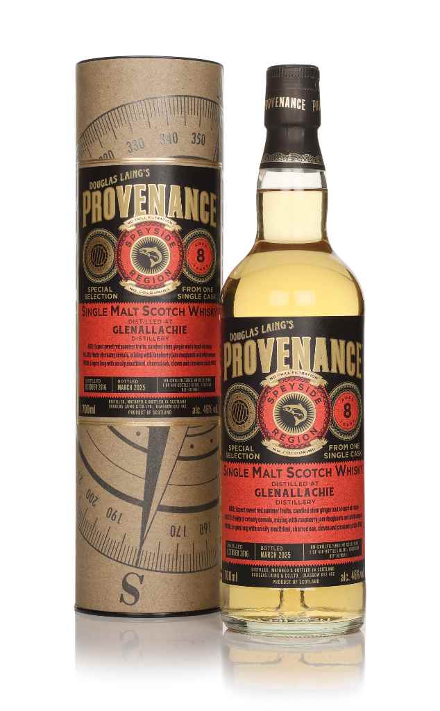 Glenallachie 8 Year Old 2016 (cask 19843) - Provenance (Douglas Laing) 70cl product image