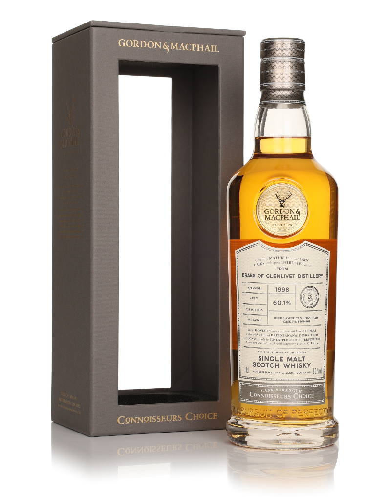 Braes of Glenlivet 25 Year Old 1998 (cask 18604801) - Connoisseurs Choice (Gordon & MacPhail) 70cl product image