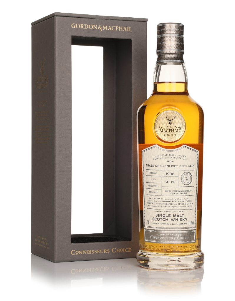 Braes of Glenlivet 25 Year Old 1998 (cask 18604801) - Connoisseurs Choice (Gordon & MacPhail) 70cl product image