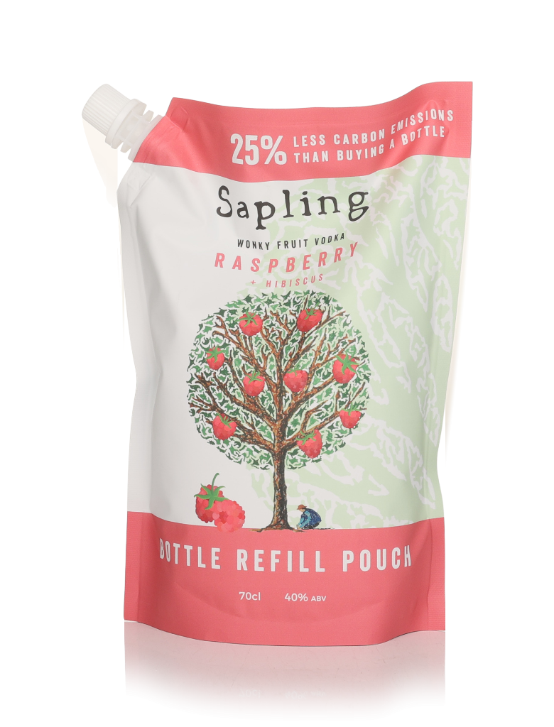 Sapling Climate Positive Raspberry & Hibiscus Vodka Pouch Refill 70cl product image