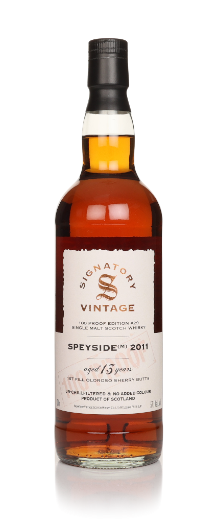 Speyside (M) 13 Year Old 2011 - 100 Proof Edition #29 (Signatory) 70cl product image