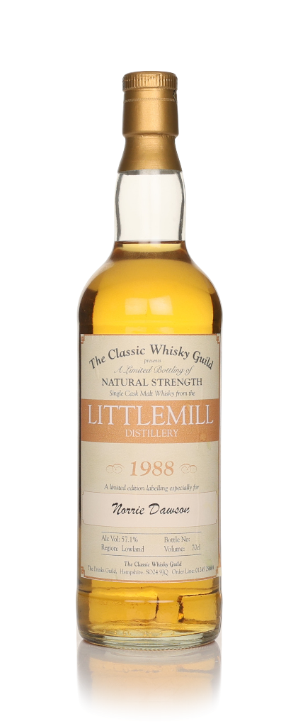 Littlemill 1988 Cask Strength - The Classic Whisky Guild 70cl product image