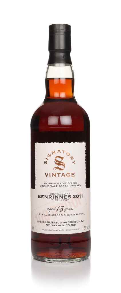 Benrinnes 13 Year Old 2011 - 100 Proof Edition #33 (Signatory) 70cl product image