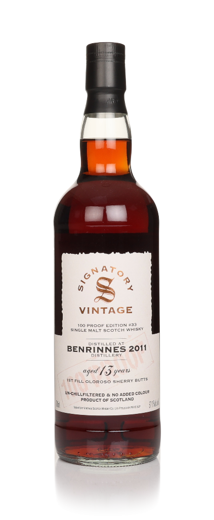 Benrinnes 13 Year Old 2011 - 100 Proof Edition #33 (Signatory) 70cl product image